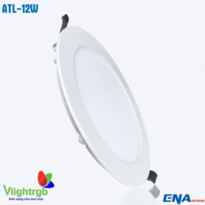 Đèn LED âm trần tròn ENA mẫu ATL 12W